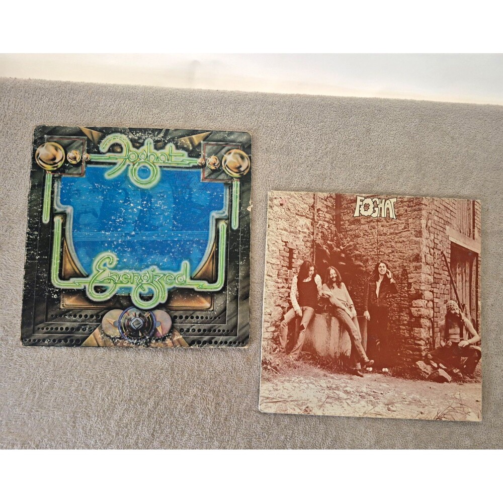 Foghat Vinyl LP Lot Self Titled 1972 Energized 1974 Bearsville Classic Rock